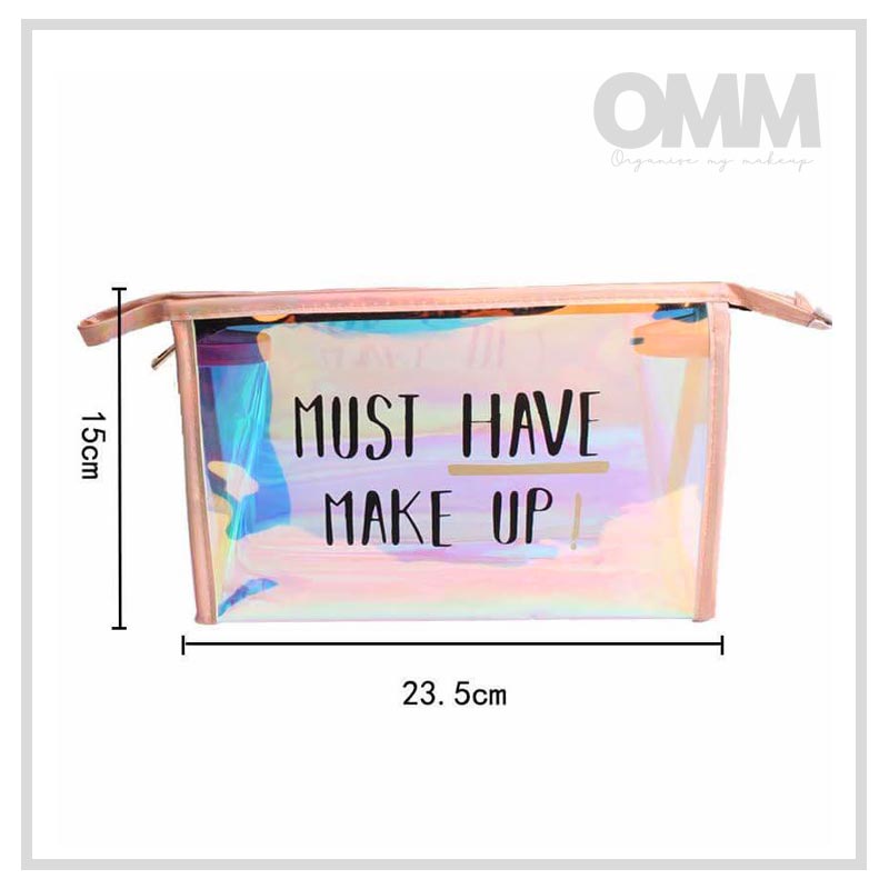 Must Have Holographic Makeup Bag