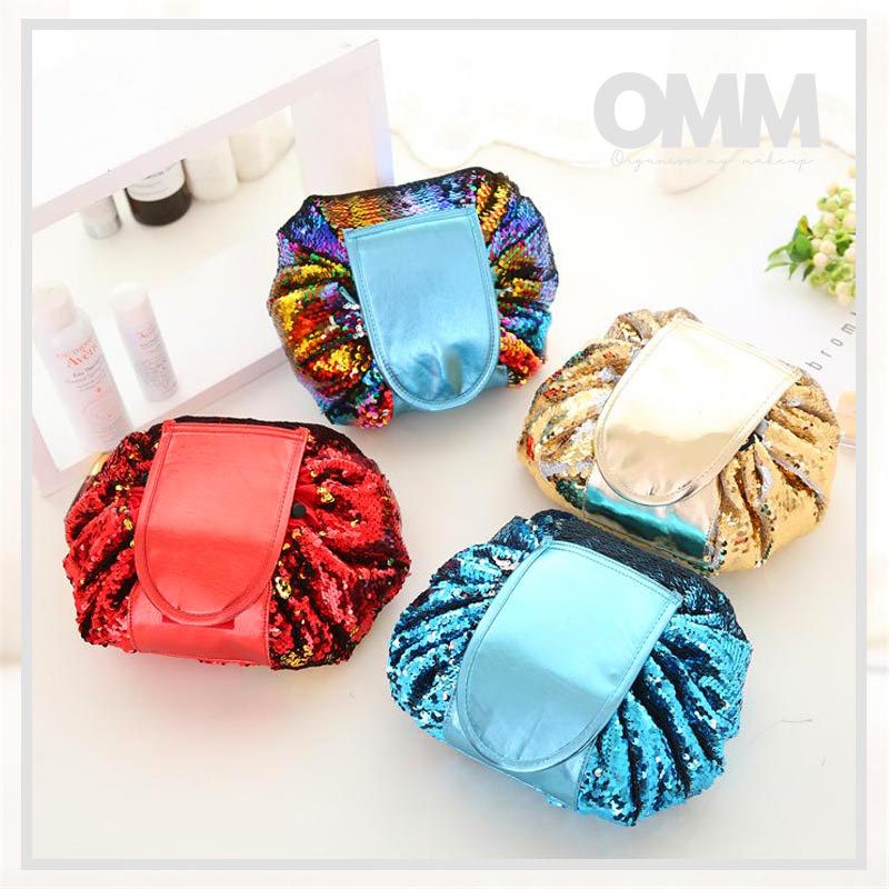 Sparkle and Shine Drawstring Cosmetic Pouch